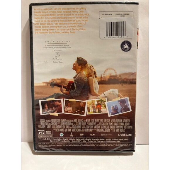 I Still Believe DVD Movie Lionsgate NEW SEALED - Picture 2 of 2